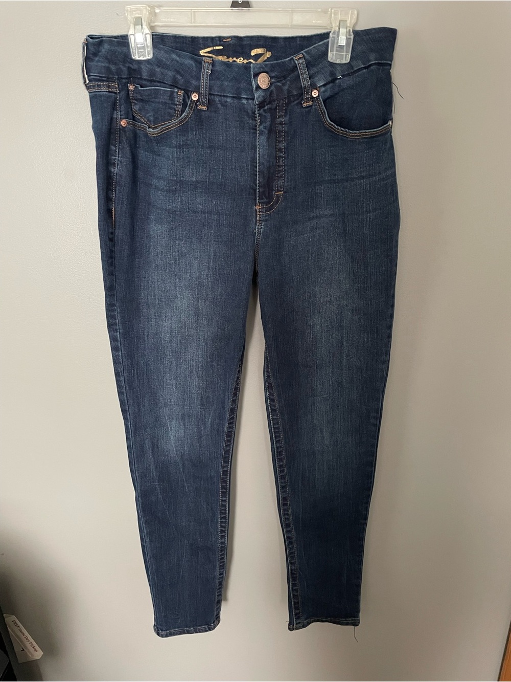 Seven7 Dark Indigo Skinny Jeans